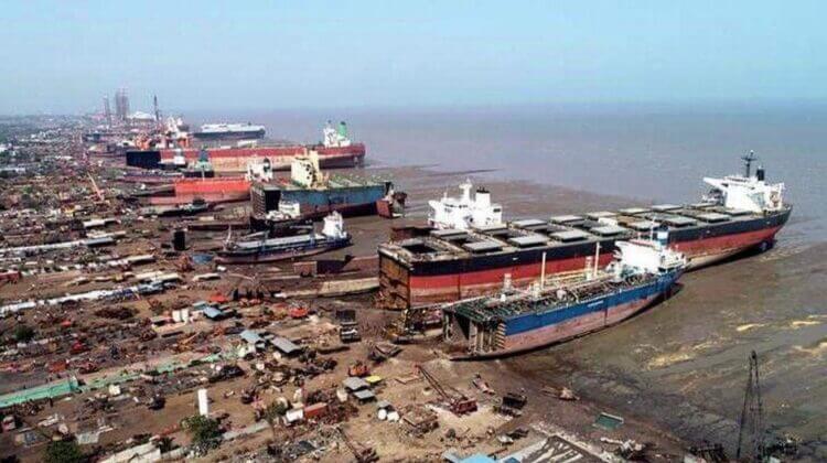 Alang ship breaking yard