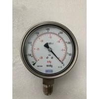 WIKA -30 - 0 inHg / -760 - 0 mmHg Pressure Gauge EN837-1 