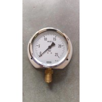 WIKA 113.53.100 PRESSURE GAUGE 25BAR RANGE G1/2B 