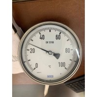 WIKA S5551/4, NS160 BIMETAL INDUSTRIAL THERMOMETER 